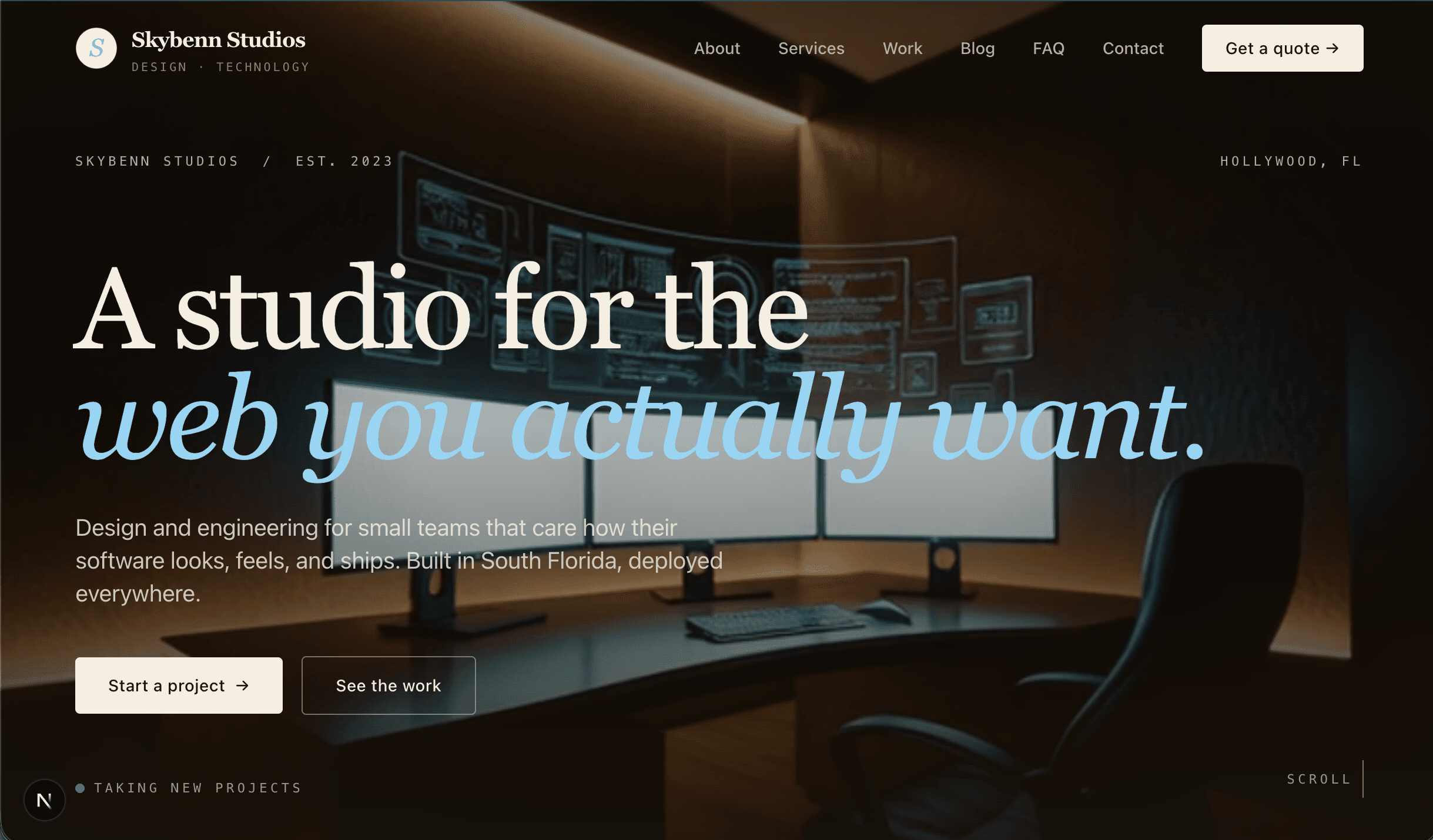Our own studio site. preview